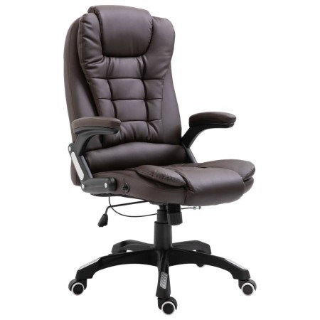 Brauner Kunstleder-Bürostuhl von vidaXL, Bürostühle - Ref: Foro24-20232, Preis: 232,67 €, Rabatt: %