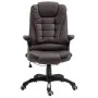 Silla de oficina de cuero sintético marrón de vidaXL, Sillas de oficina - Ref: Foro24-20232, Precio: 227,90 €, Descuento: %