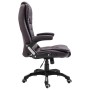 Brauner Kunstleder-Bürostuhl von vidaXL, Bürostühle - Ref: Foro24-20232, Preis: 232,67 €, Rabatt: %