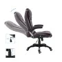 Silla de oficina de cuero sintético marrón de vidaXL, Sillas de oficina - Ref: Foro24-20232, Precio: 227,90 €, Descuento: %