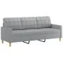 3-seater sofa with light gray fabric stool 180 cm by vidaXL, Sofas - Ref: Foro24-3201001, Price: 306,34 €, Discount: %