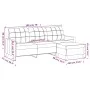 3-seater sofa with light gray fabric stool 180 cm by vidaXL, Sofas - Ref: Foro24-3201001, Price: 306,34 €, Discount: %