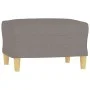 3-seater sofa with stool in taupe gray fabric 180 cm by vidaXL, Sofas - Ref: Foro24-3201008, Price: 300,61 €, Discount: %
