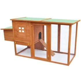 Hühnerstall aus Holz mit 1 Eierkäfig von vidaXL, Käfige und Lebensräume für Kleintiere - Ref: Foro24-170164, Preis: 237,52 €,...