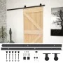 Schiebetür mit Beschlägen aus massivem Kiefernholz, 80 x 210 cm von vidaXL, Türen - Ref: Foro24-3057490, Preis: 217,15 €, Rab...