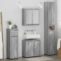 Juego de muebles de baño 4 pcs Gris Sonoma Madera contrachapada
