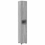 Juego de muebles de baño 4 pcs Gris Sonoma Madera contrachapada