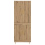 Alacena Roble artesanal 69,5 x 34 x 180 cm Madera contrachapada en Aparadores | Comprar online en Foro24