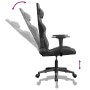 Silla gaming de masaje cuero sintético negro y gris