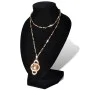 Expositor De Joyas En Forma De Busto Negro - 4Piezas - 9X8,5X15cm de vidaXL, Soportes para joyería - Ref: Foro24-240905, Prec...