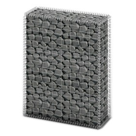 Cesta para muro de gaviones de alambre galvanizado 100x80x30 cm