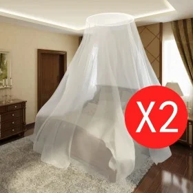 Round mosquito net 2 pieces 56x325x230 cm by vidaXL, Mosquito nets - Ref: Foro24-50263, Price: 23,78 €, Discount: %