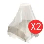 Round mosquito net 2 pieces 56x325x230 cm by vidaXL, Mosquito nets - Ref: Foro24-50263, Price: 23,78 €, Discount: %