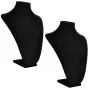Black Bust Shaped Jewelry Display - 2 Pieces - 23X11.5X30cm by vidaXL, Jewelry stands - Ref: Foro24-240906, Price: 38,97 €, D...