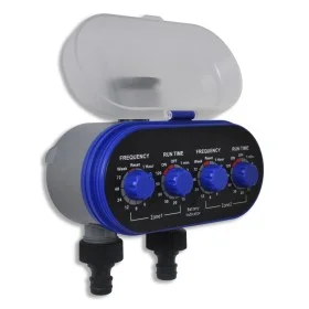 Dual Outlet Garden Automatic Watering Timer by vidaXL, Sprinkler controls - Ref: Foro24-41193, Price: 40,89 €, Discount: %