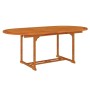 Juego de comedor para jardín 5 pzas madera maciza de eucalipto