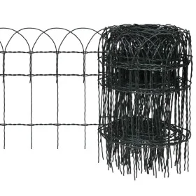 Rasenzaun aus pulverbeschichtetem Eisen 25x0,4 m von vidaXL, Garteneinfassung und Einfassung - Ref: Foro24-141072, Preis: 65,...