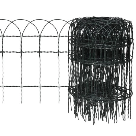 Powder-coated iron mesh for lawn, 25x0.4 m by vidaXL, Garden edging and edging - Ref: Foro24-141072, Price: 61,71 €, Discount: %