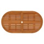 Juego de comedor para jardín 7 pzas madera maciza de eucalipto