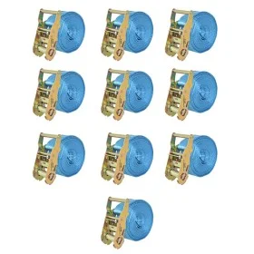 Ratchet Fastening Straps 10 Pcs 2T 6mx38mm Blue by vidaXL, Tie down straps - Ref: Foro24-142655, Price: 80,03 €, Discount: %