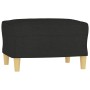 Juego de sofás con cojines 3 piezas tela negro de vidaXL, Sofás - Ref: Foro24-3201318, Precio: 529,53 €, Descuento: %