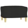 Sofa set with cushions 3 pieces black fabric by vidaXL, Sofas - Ref: Foro24-3201318, Price: 481,41 €, Discount: %