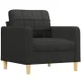 Sofa set with cushions 4 pieces black fabric by vidaXL, Sofas - Ref: Foro24-3201254, Price: 612,42 €, Discount: %