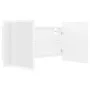 Badezimmerspiegelschrank mit LED-Licht aus weißem Acryl 90x12x45 cm von vidaXL, Badezimmerwaschtische - Ref: Foro24-804972, P...