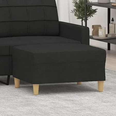 Fußhocker aus schwarzem Stoff, 70x55x41 cm von vidaXL, Osmanen - Ref: Foro24-349275, Preis: 61,03 €, Rabatt: %