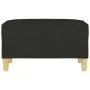 Fußhocker aus schwarzem Stoff, 70x55x41 cm von vidaXL, Osmanen - Ref: Foro24-349275, Preis: 61,03 €, Rabatt: %