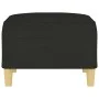Fußhocker aus schwarzem Stoff, 70x55x41 cm von vidaXL, Osmanen - Ref: Foro24-349275, Preis: 61,03 €, Rabatt: %
