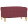 Fußhocker aus rotem Stoff, 70 x 55 x 41 cm von vidaXL, Osmanen - Ref: Foro24-349277, Preis: 61,83 €, Rabatt: %