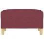 Fußhocker aus rotem Stoff, 70 x 55 x 41 cm von vidaXL, Osmanen - Ref: Foro24-349277, Preis: 61,13 €, Rabatt: %