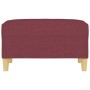 Fußhocker aus rotem Stoff, 70 x 55 x 41 cm von vidaXL, Osmanen - Ref: Foro24-349277, Preis: 61,83 €, Rabatt: %