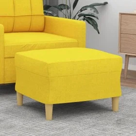 Hellgelber Fußhocker aus Stoff, 60 x 50 x 41 cm von vidaXL, Osmanen - Ref: Foro24-349268, Preis: 54,67 €, Rabatt: %