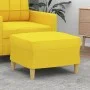Hellgelber Fußhocker aus Stoff, 60 x 50 x 41 cm von vidaXL, Osmanen - Ref: Foro24-349268, Preis: 54,67 €, Rabatt: %