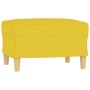 Hellgelber Fußhocker aus Stoff, 60 x 50 x 41 cm von vidaXL, Osmanen - Ref: Foro24-349268, Preis: 55,51 €, Rabatt: %