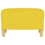 Hellgelber Fußhocker aus Stoff, 60 x 50 x 41 cm von vidaXL, Osmanen - Ref: Foro24-349268, Preis: 54,67 €, Rabatt: %