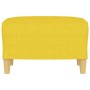 Hellgelber Fußhocker aus Stoff, 60 x 50 x 41 cm von vidaXL, Osmanen - Ref: Foro24-349268, Preis: 55,51 €, Rabatt: %