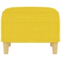 Hellgelber Fußhocker aus Stoff, 60 x 50 x 41 cm von vidaXL, Osmanen - Ref: Foro24-349268, Preis: 55,51 €, Rabatt: %