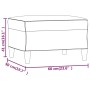 Hellgelber Fußhocker aus Stoff, 60 x 50 x 41 cm von vidaXL, Osmanen - Ref: Foro24-349268, Preis: 55,51 €, Rabatt: %