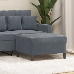 Dunkelgrauer Samt-Fußhocker 70x55x41 cm von vidaXL, Osmanen - Ref: Foro24-349318, Preis: 63,22 €, Rabatt: %