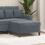 Dunkelgrauer Samt-Fußhocker 70x55x41 cm von vidaXL, Osmanen - Ref: Foro24-349318, Preis: 69,32 €, Rabatt: %