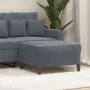 Reposapiés de terciopelo gris oscuro 70x55x41 cm de vidaXL, Otomanas - Ref: Foro24-349318, Precio: 63,22 €, Descuento: %