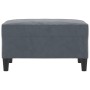 Dunkelgrauer Samt-Fußhocker 70x55x41 cm von vidaXL, Osmanen - Ref: Foro24-349318, Preis: 69,32 €, Rabatt: %