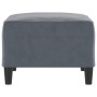 Dunkelgrauer Samt-Fußhocker 70x55x41 cm von vidaXL, Osmanen - Ref: Foro24-349318, Preis: 69,32 €, Rabatt: %