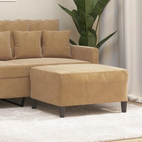Brauner Samt-Fußhocker 70x55x41 cm von vidaXL, Osmanen - Ref: Foro24-349324, Preis: 57,87 €, Rabatt: %