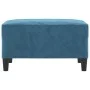 Blue velvet footstool 70x55x41 cm by vidaXL, Ottomans - Ref: Foro24-349326, Price: 58,37 €, Discount: %