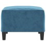 Blauer Samt-Fußhocker 70x55x41 cm von vidaXL, Osmanen - Ref: Foro24-349326, Preis: 64,99 €, Rabatt: %