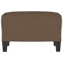 Brauner Stofffußhocker 60x50x41 cm von vidaXL, Osmanen - Ref: Foro24-349330, Preis: 52,41 €, Rabatt: %